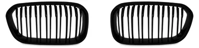 Kühlergrill DOPPELRIPPE Schwarz Glanz für BMW F20 / F21 ab 2015 – Produktansicht