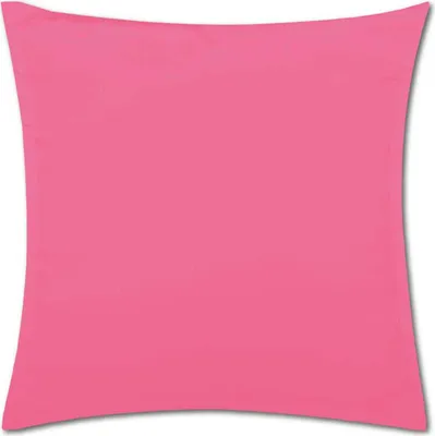 Produktbild von Dekokissenhülle ohne Füllung Pink 40x40 cm – Kissenhülle Ellen aus Polyester, mit Reißverschluss, waschbar, für Wohn- und Schlafzimmer