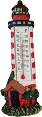 Produktbild von Magnet Leuchtturm + Thermometer 10 cm