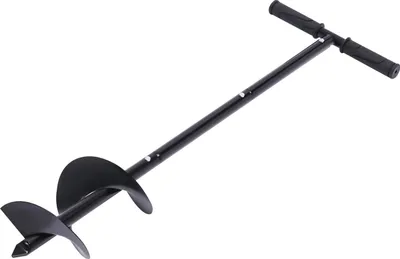 Immagine prodotto di Trivella - Trivella manuale a spirale - Diametro 15 cm - Per fori di palo - Per piantare - Giardino - Nero
