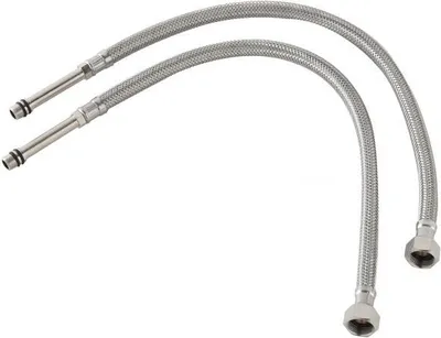 Produktbild von 2er Set 46 cm Sanitärarmaturen - Anschlussschlauch 3/8 Zoll mit langem Radstand 454032