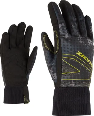 Produktbild von ZIENER ULANO Junior glove crosscountry black foggy print black foggy print L
