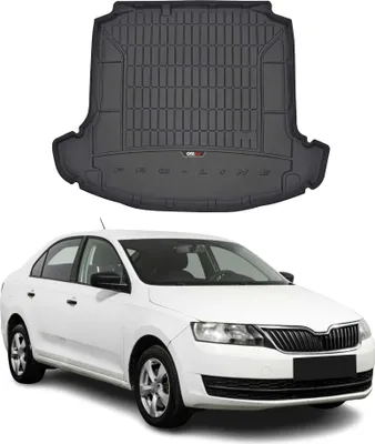 Obrázok produktu pre Gumová vanička do kufra OMAC pre Škoda Rapid Limo 2012-2019 s bočným úložným priestorom