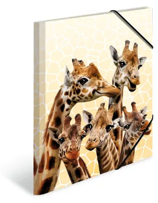 Produktbild von HERMA Sammelmappen A3 Giraffe Set, 3 Stück, Kinder Eckspanner-Mappen aus Kunstst