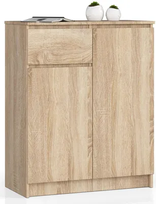 Immagine prodotto di Akord Mobile 2 Ante 1 Cassetto Rovere Sonoma 80X40X99 Cm
