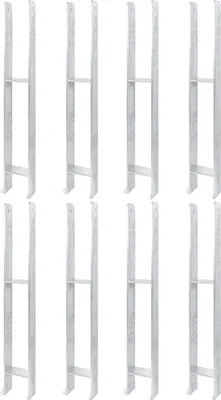 Produktbild von Alberts 8 x H-Pfostenträger, 91x800 mm, Materialstärke 6 mm, Tiefe 60 mm, feuerverzinkt