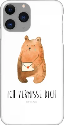 Produktbild von Mr. & Mrs. Panda Iphone 11 Pro Handyhülle Bär Vermissen - Weiß - Geschenk, Handy Case, Freund, Verreist, Premium Kunststoff, Teddy, Unglücklich Verliebt, Liebeskummer