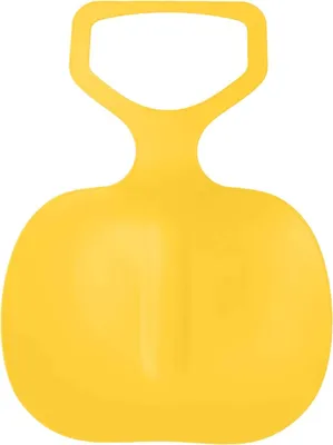 Produktbild von Schneeschlitten Kinder Schneerutscher Poporutscher Schnee Flexibel Kunststoff Rutscher Schlitten(Gelb)