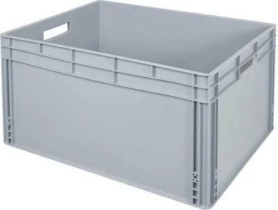 Produktbild von Eurobehälter mit Durchfassgriffen, 172 Liter, LxBxH 800x600x420 mm, lebensmittelecht