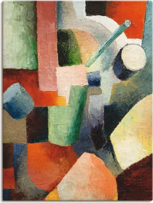 Produktbild von ARTland Leinwandbild Farbige Formenkomposition Größe: 30x40 cm