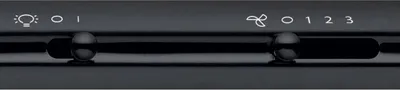 A close-up view of a control panel with sliders and icons for light and fan speed.