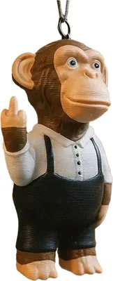 Produktbild von Tieranhänger Elefant Giraffe Nilpferd Frosch Design Weihnachtsschmuck Hängende rustikale Festtagsdekoration