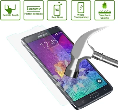 Produktbild von Mobigear  Samsung Galaxy Note 4 Panzerglas Gehärtetes Glas Displayschutz - Hüllenfreundlich