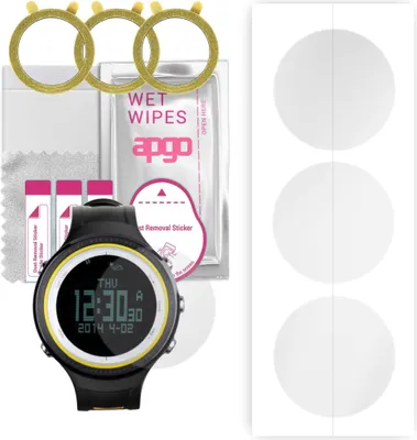 Produktbild von apgo 3 Stück Schutzfolie, klar, kompatibel mit Sunroad FR800NB Smartwatch, Hydrogel Displayschutzfolie mit Positionierhilfe, Displayfolie, robust und kratzfest