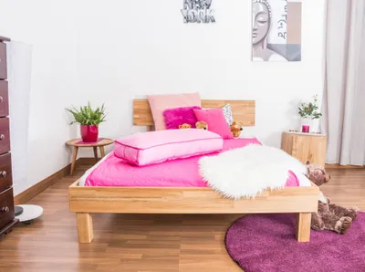 Produktbild von Bett 140 x 200 cm Eiche geölt