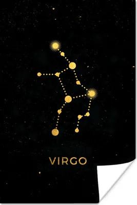 Produktbild von MuchoWow® Poster Sternbild - Jungfrau - Astrologie 120x180 cm - Kunstposter