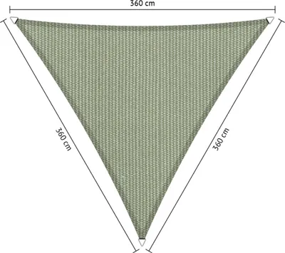 Immagine prodotto di SHADOW COMFORT 3,6 x 3,6 x 3,6 m Tenda da sole triangolare Moonstone Green Equalided