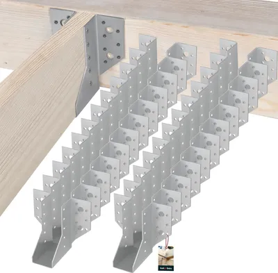 Obrázek produktu pro KOTARBAU® Sada 25 závěsů na trámy 40 x 110 mm Závěsy na trámy z pozinkované oceli Závěsy na trámy Těžké spojky na trámy Dřevěné spojky na trámy Dřevěné trámy