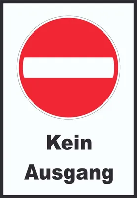 Produktbild von Kein Ausgang Schild A0 (841x1189mm)