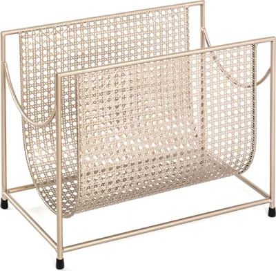 Produktbild von HAKU Zeitungsständer gold - Metall, B/H/T: 37x30x22 cm