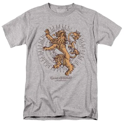 Produktbild von Game of Thrones - "Lannister Burst" T-Shirt für Herren/Damen Uni TV39228 (4XL) (Sportliches Heather)