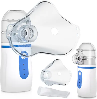 Zdjęcie produktu dla Nebulizator inhalacyjny Fiqops, przenośny cichy nebulizator dla dzieci i dorosłych z ustnikiem