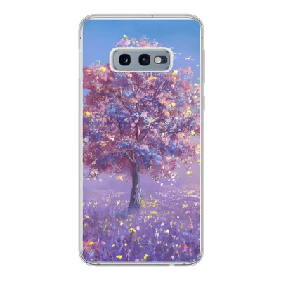 Produktbild von MuchoWow® Handyhülle Schutzhülle Hülle für Samsung Galaxy S10e Baum - Sommer - Rosa Silikon Softcase Handy Hülle - Handy