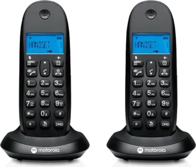 Produktbild von Motorola Schnurloses Festnetztelefon C1002CB Duo Schwarz