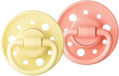 Image de Sucettes Caoutchouc Dodie Gaia Ronde, 6-36 mois, Lot de 2, Sous le soleil