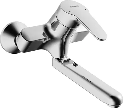 Image de Mitigeur monocommande Hansa pour lavabo et cuisine HANSAMIX 0194, portée 235 mm, DN15, chromé, 1 pièce.