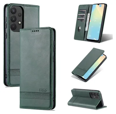 Image de Galaxy A53 5G Housse en cuir, étui à rabat Portefeuille Fermeture magnétique Stand Housse de protection pour Samsung Galaxy A53 5G Vert