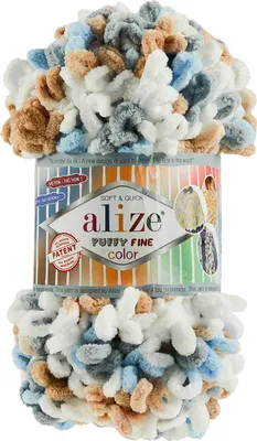 100g Strickgarn ALIZE Puffy Fine Color 5946