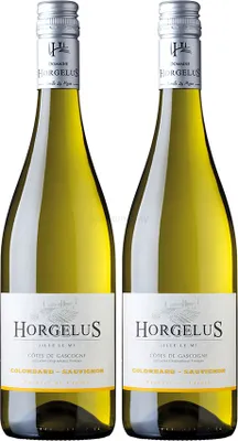 Produktbild von Horgelus Colombard Sauvignon - 2er Set Weißwein 0,75L (11,5% Vol) - Côtes de Gascogne Frankreich- [Enthält Sulfite]