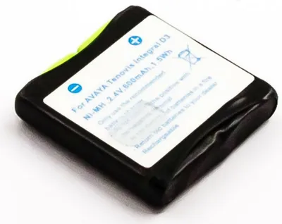 Produktbild von Akku für Detewe Eurix OpenPhone 28 NiMH 2,4 Volt 600 mAh schwarz.