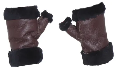 Produktbild von Armstulpen aus echtem Lammfell für Damen