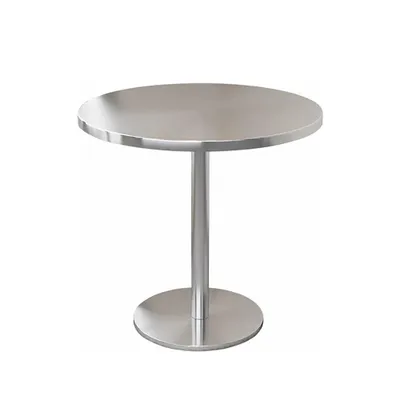 Produktbild von Gastronomiemöbel Bar Cafe Edelstahl Gastronomietisch Kleiner Rundtisch Esstisch Bistrotisch runder Tisch 80x75cm【BXG-HY80】