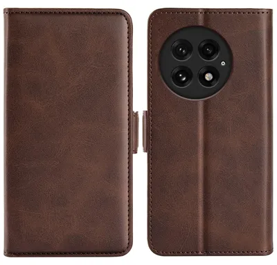 Productafbeelding van MobyDefend Hoesje - Geschikt voor OnePlus 13  -  Luxe Wallet Book Case (Sluiting Zijkant) - Bruin