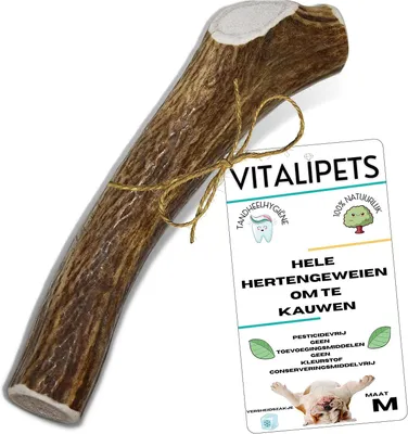 Produktbild von Hirschgeweih Dog, M 5-20 kg, 100% natürlich, hypoallergen, für Zahnpflege