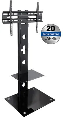 Produktbild von Transmedia Standfuss fur LCD TV; Standfuß für Flachbildschirme 32 - 65 (81 - 165 cm), Belastung bis 40 kg, HP 2 C