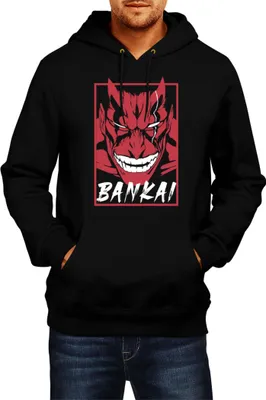 Obrázek produktu pro Pánská Mikina S Kapucí Japan Manga Anime Comics Animation Bleach Kenpachi, Man L / Černá