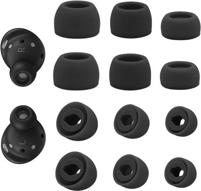 Obrázok produktu pre Silikónové náhradné diely do slúchadiel – pre Galaxy Buds Pro – 3 veľkosti – čierne