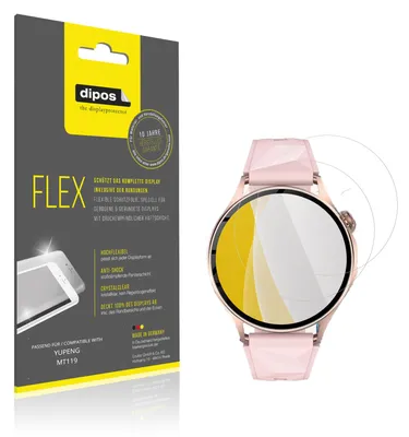 Immagine prodotto di 2x Pellicola protettiva per YUPENG MT119, rivestimento al 100%, Protezione dipos Flex