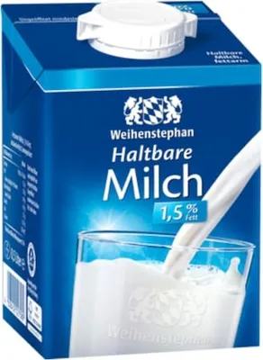 Produktbild von Weihenstephan Haltbare Milch 1,5 % (0,5 l)