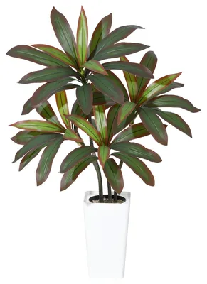 Obrázek produktu pro Umělá rostlina Dracena, výška 120 cm, s listy, které vypadají jako pravé