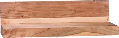 Produktbild von WOHNLING Wandregal MUMBAI Massiv-Holz Akazie Holzregal 60 cm Landhaus-Stil Hänge-Regal Echt-Holz Wand-Board Natur-Produkt