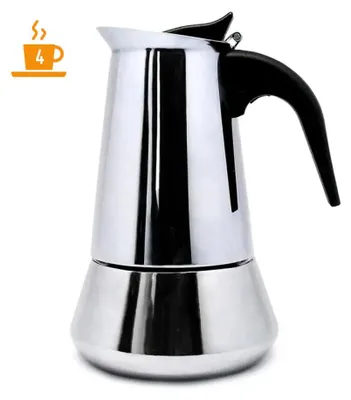 Obrázek produktu pro Ocelová kávovar pro 4 šálky NERTHUS