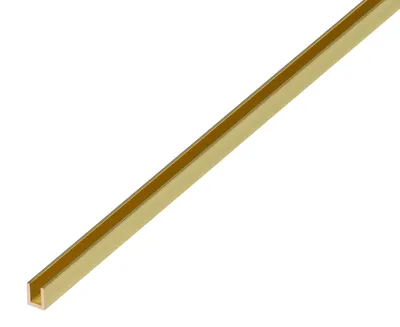 Immagine prodotto di Alberts 471613 Profilo a U, ottone, 1000 x 6 x 6 mm