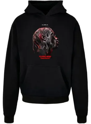 Produktbild von Mister Tee - "Flying High" Kapuzenpullover für Herren, Schwer, Übergroß TN2569 (L) (Schwarz)