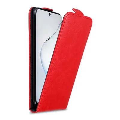 Obrázok produktu pre Cadorabo kryt pre Samsung Galaxy NOTE 10 ochranný kryt v červenom flipovom puzdre kryt na mobilný telefón