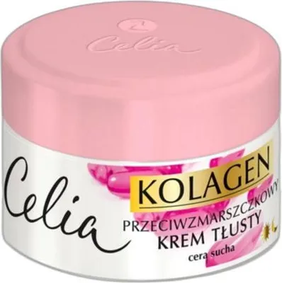 Zdjęcie produktu dla Celia Kolagen Krem Przeciwzmarszczkowy Tłusty Z Witaminami A I E 50 Ml